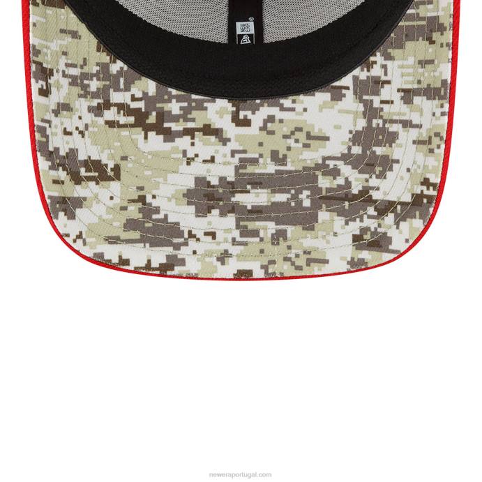 FFTN2190 New Era boné atlanta falcons nfl salute to service black 39thirty stretch fit