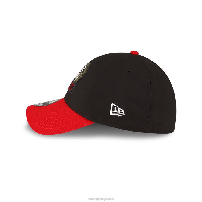 FFTN2190 New Era boné atlanta falcons nfl salute to service black 39thirty stretch fit