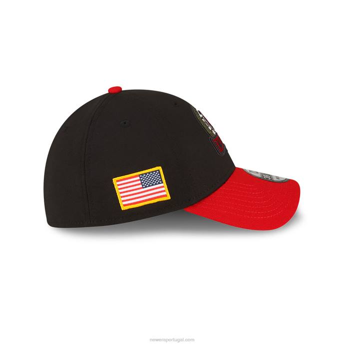 FFTN2190 New Era boné atlanta falcons nfl salute to service black 39thirty stretch fit