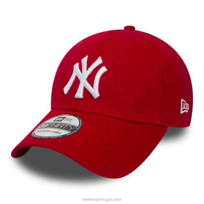 FFTN2197 New Era boné New York Yankees Essential Red 39thirty