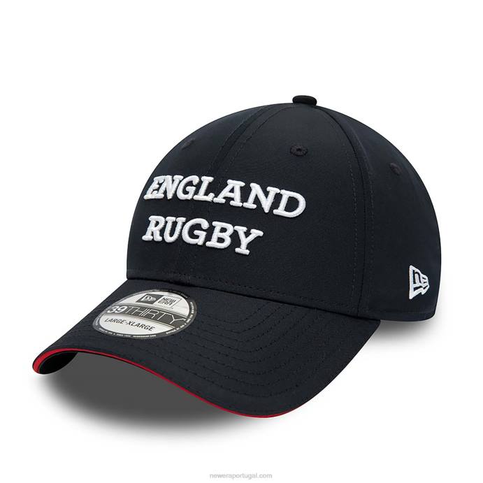 FFTN2198 New Era Boné inglês 39thirty com estampa all over de rugby e ajuste elástico navy