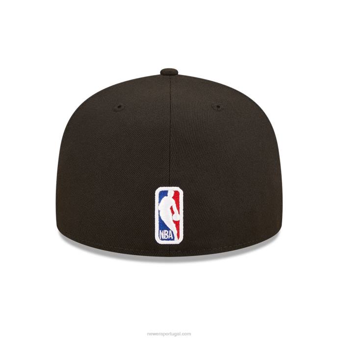 FFTN219 New Era tampa ajustada detroitpistons roller black 59fifty