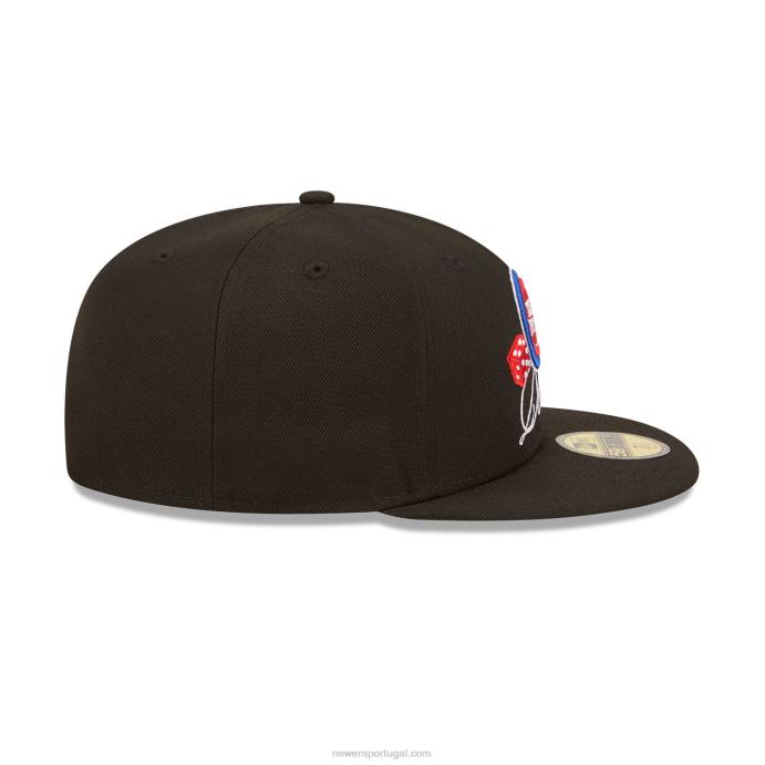FFTN219 New Era tampa ajustada detroitpistons roller black 59fifty