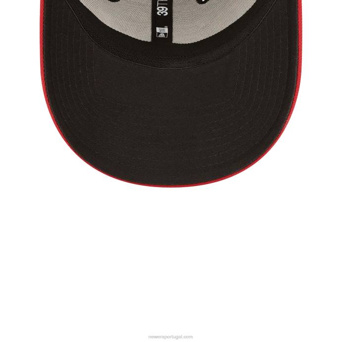 FFTN2202 New Era boné miami heat nba tip off 2022 preto 39thirty stretch fit