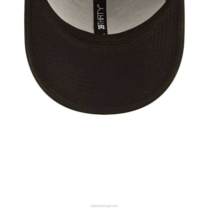 FFTN2203 New Era Boné Chicago White Sox Team Outline Black 39thirty Stretch Fit