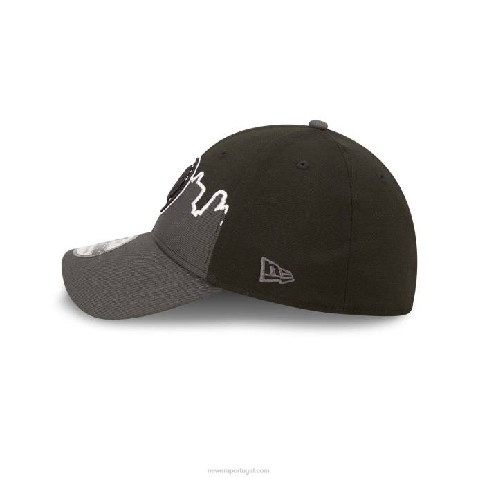 FFTN2206 New Era boné brooklyn nets nba tip off 2022 preto 39thirty stretch fit