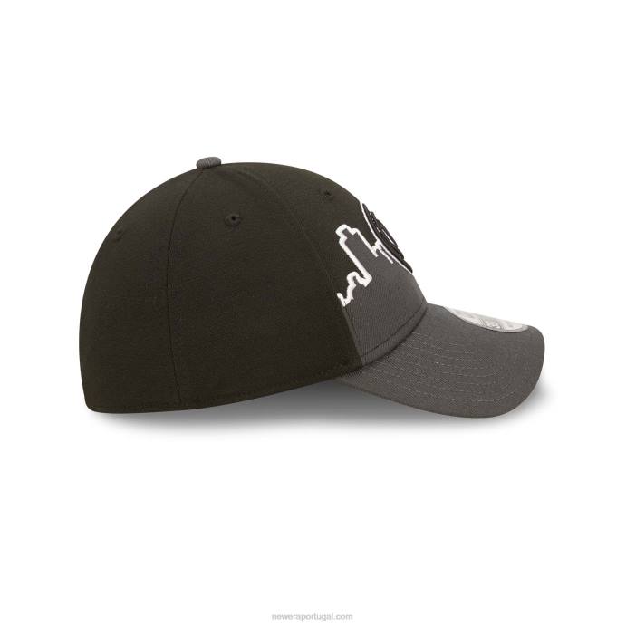 FFTN2206 New Era boné brooklyn nets nba tip off 2022 preto 39thirty stretch fit