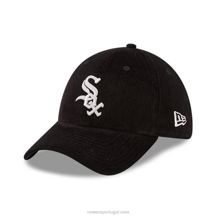 FFTN2208 New Era boné chicago white sox cord preto 39thirty stretch fit