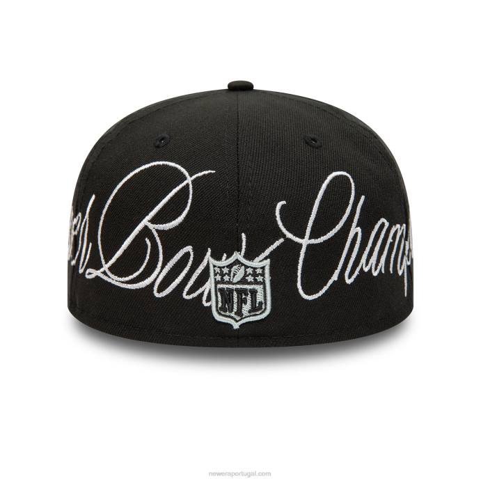 FFTN220 New Era boné justo las vegas raiders historic champs preto 59fifty