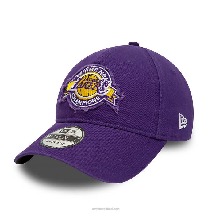 FFTN2211 New Era boné ajustável la lakers wash wordmark roxo 9twenty