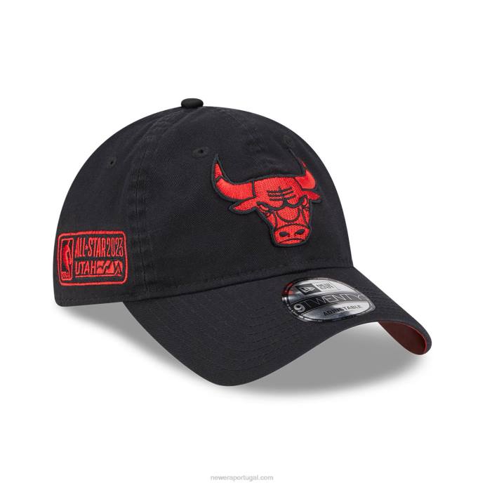 FFTN2215 New Era chicago bulls nba all star game black 9twenty boné ajustável