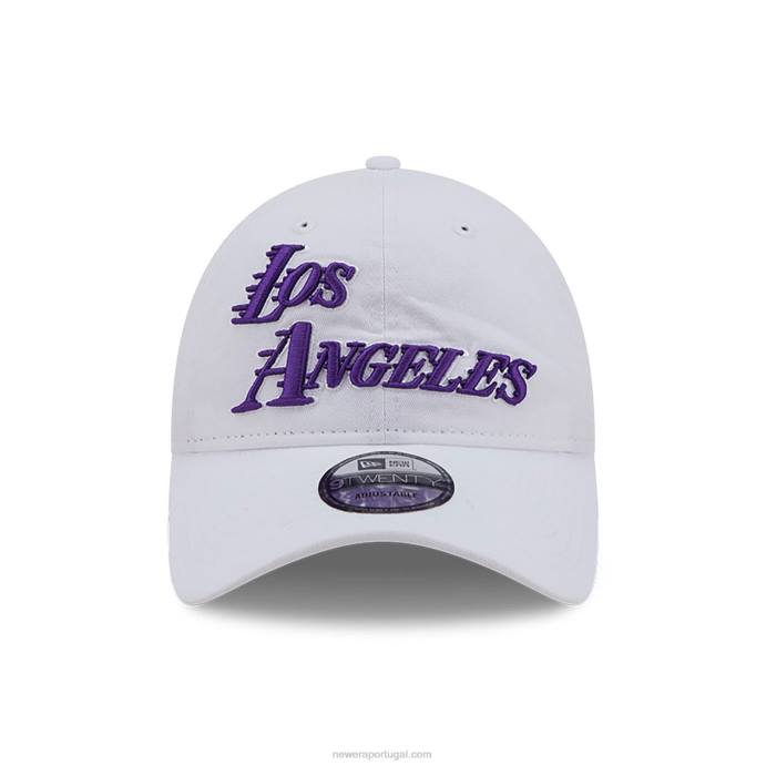 FFTN2216 New Era Boné La Lakers Autentics City Edition Branco 9Twenty Ajustável