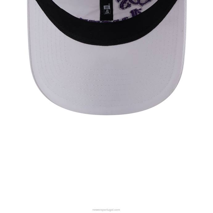 FFTN2216 New Era Boné La Lakers Autentics City Edition Branco 9Twenty Ajustável