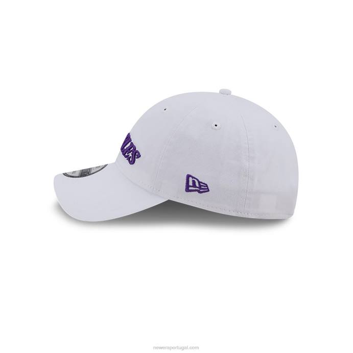 FFTN2216 New Era Boné La Lakers Autentics City Edition Branco 9Twenty Ajustável