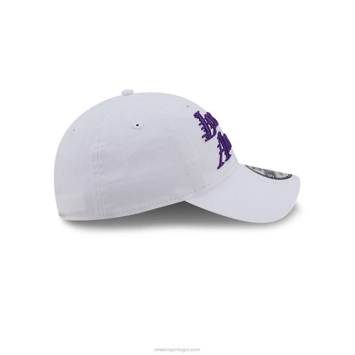 FFTN2216 New Era Boné La Lakers Autentics City Edition Branco 9Twenty Ajustável