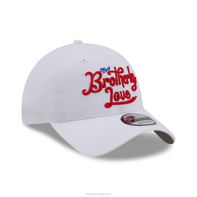 FFTN2219 New Era philadelphia 76ers authentics city edition branco 9twenty boné ajustável