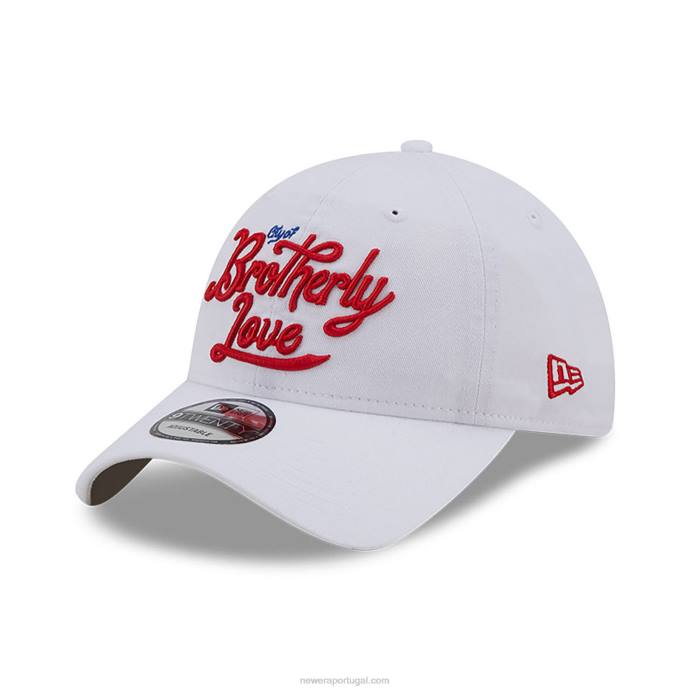 FFTN2219 New Era philadelphia 76ers authentics city edition branco 9twenty boné ajustável