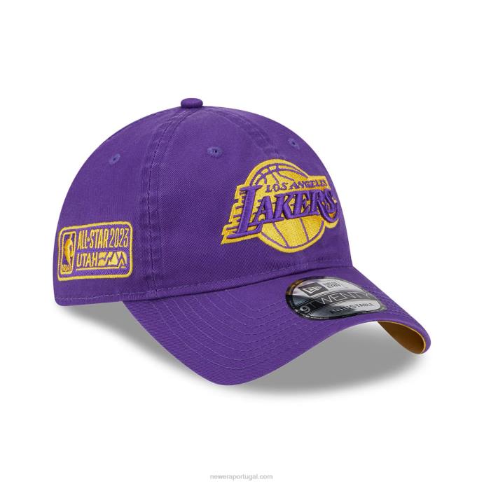 FFTN2221 New Era boné ajustável la lakers nba all star game roxo 9twenty