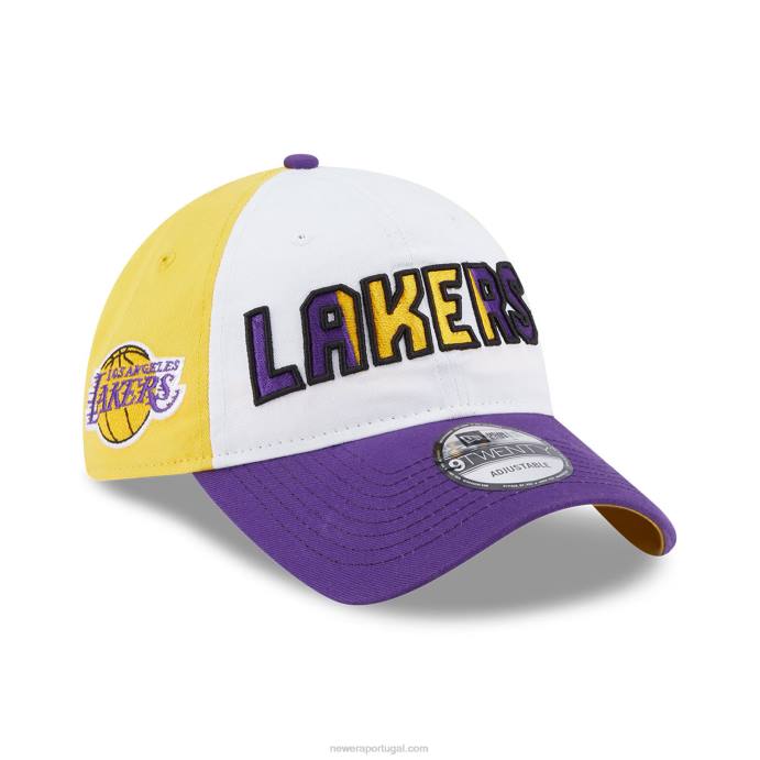 FFTN2224 New Era boné ajustável la lakers nba back half purple 9twenty