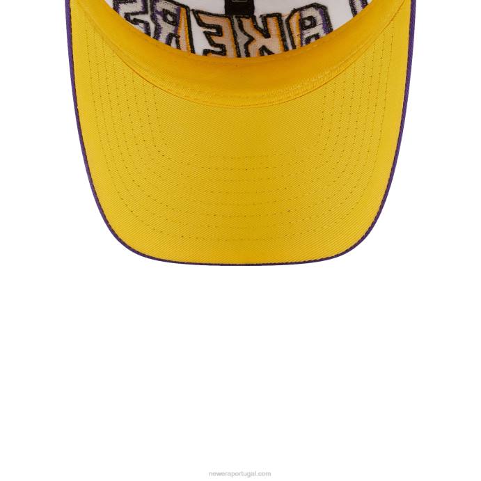 FFTN2224 New Era boné ajustável la lakers nba back half purple 9twenty