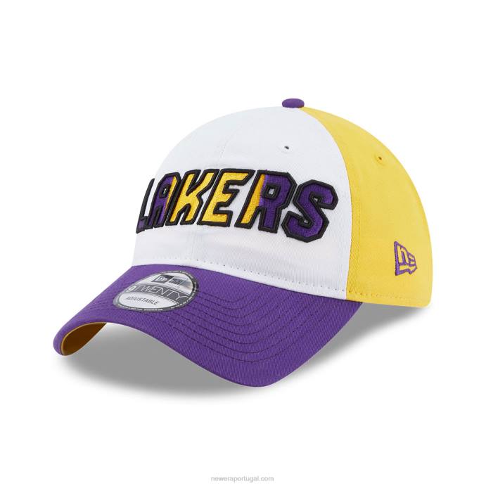 FFTN2224 New Era boné ajustável la lakers nba back half purple 9twenty