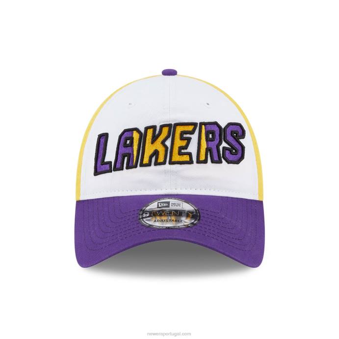 FFTN2224 New Era boné ajustável la lakers nba back half purple 9twenty