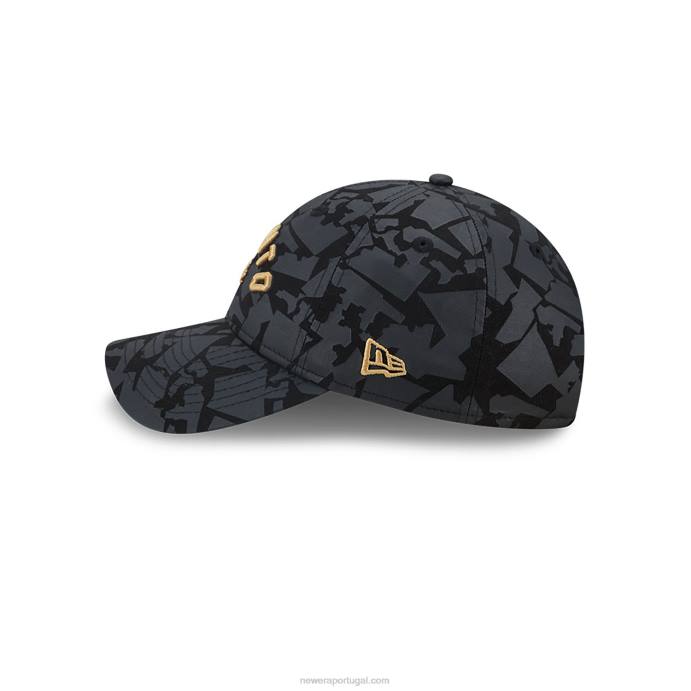 FFTN2225 New Era boné toronto raptors authentics city edition cinza escuro 9twenty ajustável