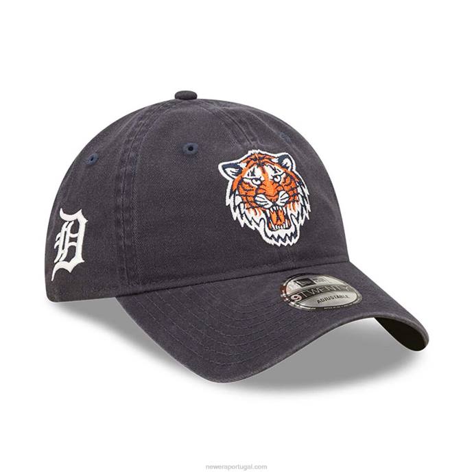 FFTN2226 New Era boné ajustável detroit tigers team patch azul 9twenty