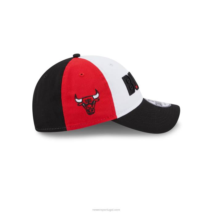 FFTN2227 New Era chicago bulls nba back half black 9twenty boné ajustável