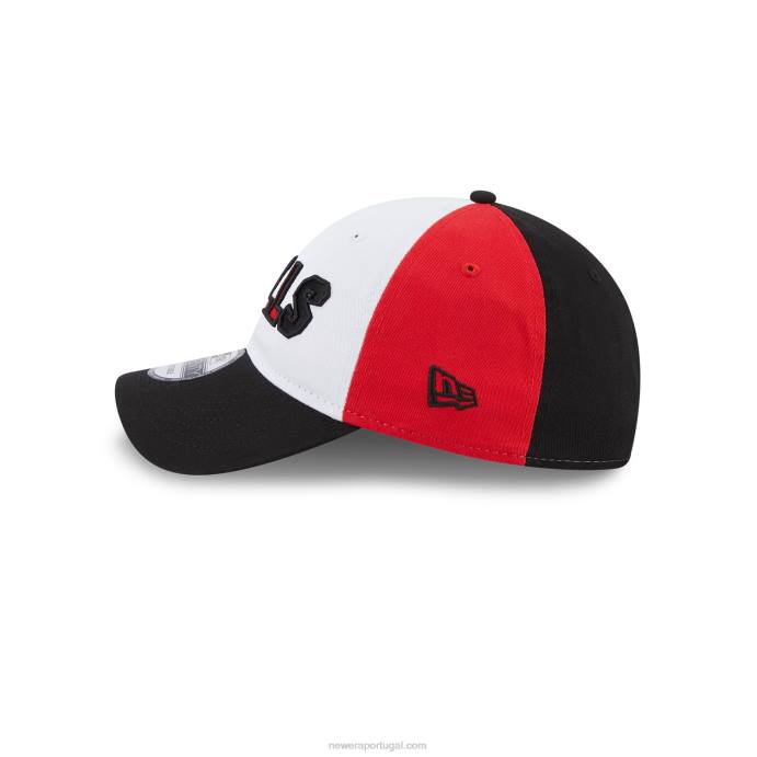 FFTN2227 New Era chicago bulls nba back half black 9twenty boné ajustável