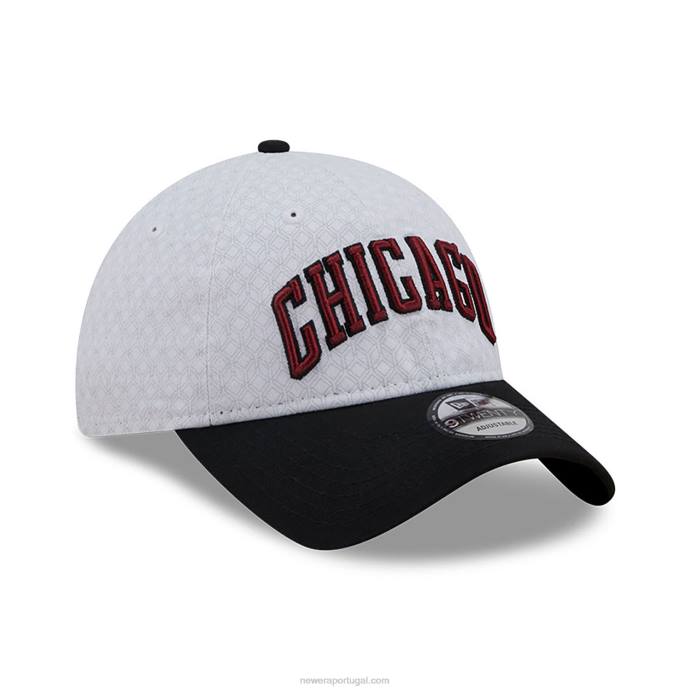 FFTN2228 New Era chicago bulls authentics city edition branco 9twenty boné ajustável