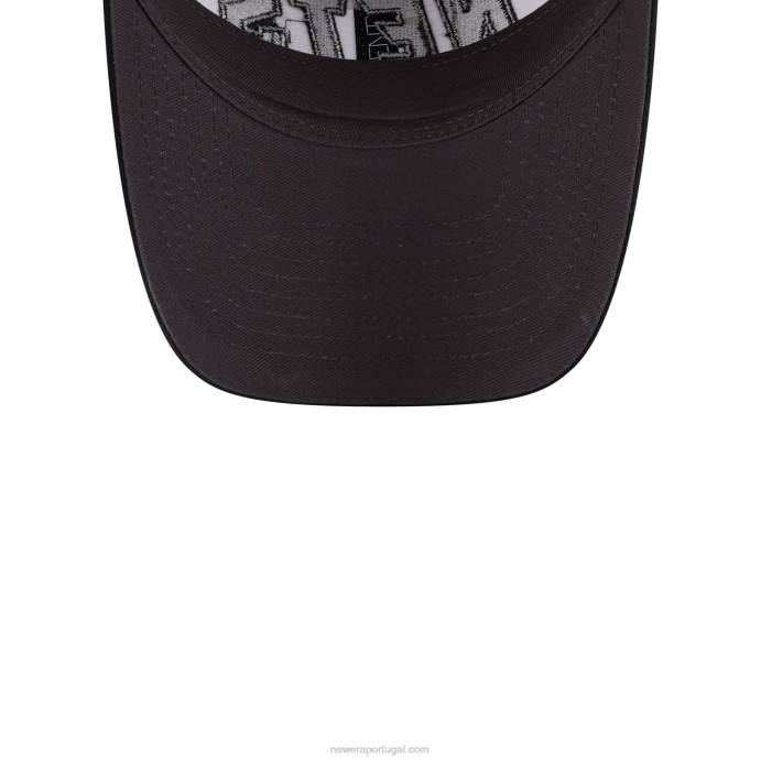 FFTN2230 New Era brooklyn nets nba back half black 9twenty boné ajustável
