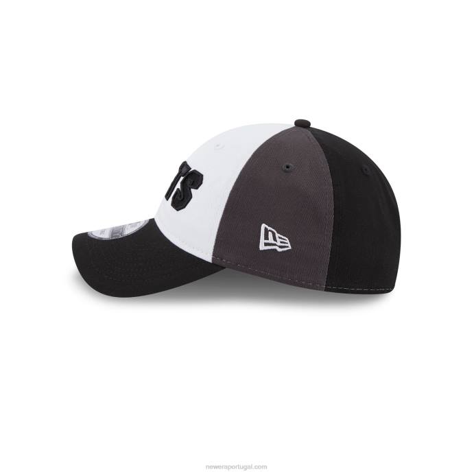FFTN2230 New Era brooklyn nets nba back half black 9twenty boné ajustável