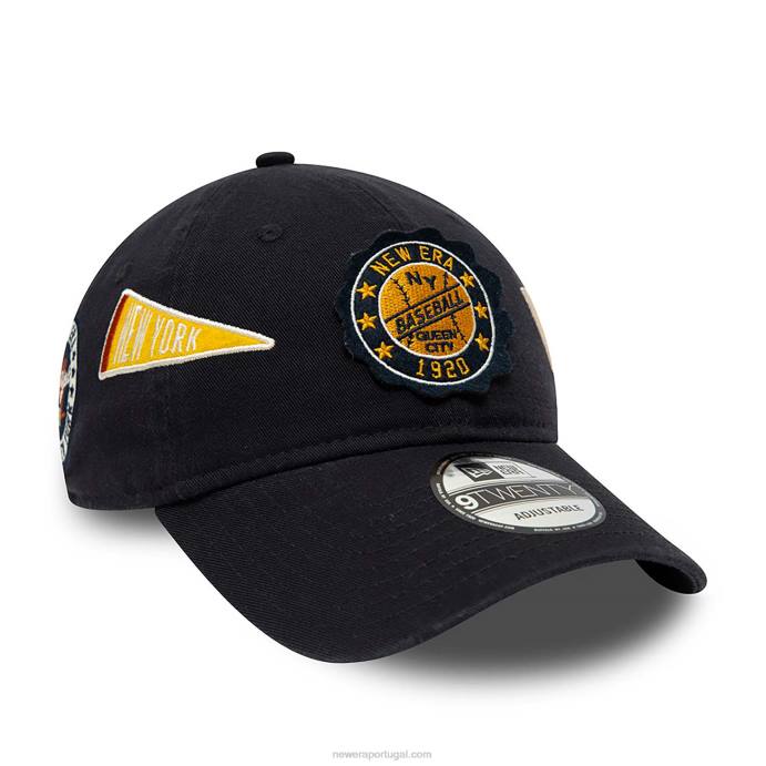 FFTN2232 New Era boné ajustável Heritage all over patch azul 9twenty