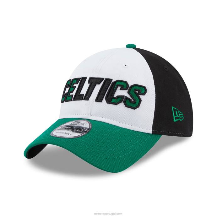 FFTN2233 New Era boston celtics nba back half green 9twenty boné ajustável