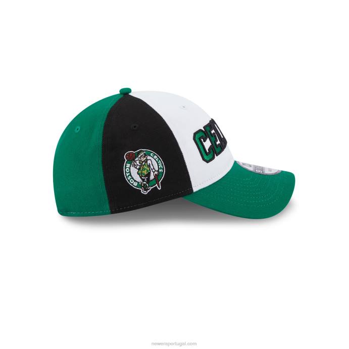 FFTN2233 New Era boston celtics nba back half green 9twenty boné ajustável