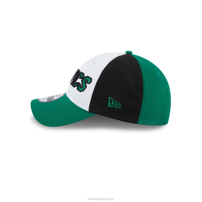 FFTN2233 New Era boston celtics nba back half green 9twenty boné ajustável