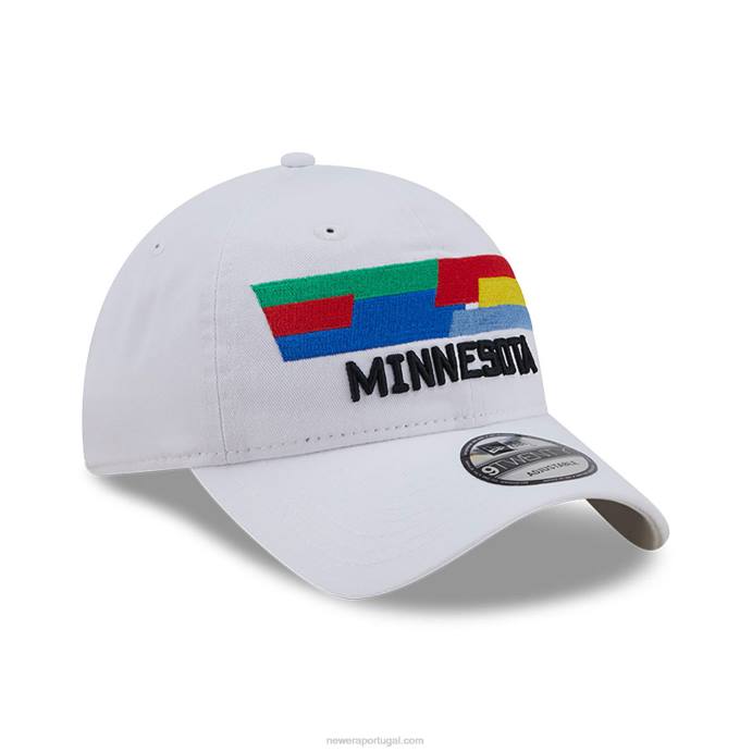 FFTN2234 New Era Boné ajustável Minnesota Timberwolves Autentics City Edition branco 9Twenty