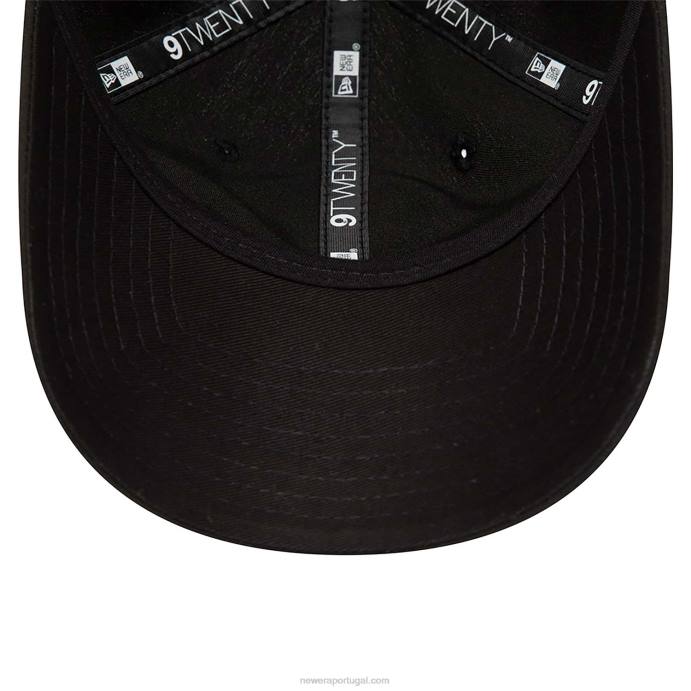 FFTN2238 New Era boné ajustável Heritage script repreve preto 9twenty