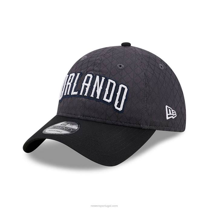 FFTN2240 New Era boné orlando magic authentics city edition cinza escuro 9twenty ajustável