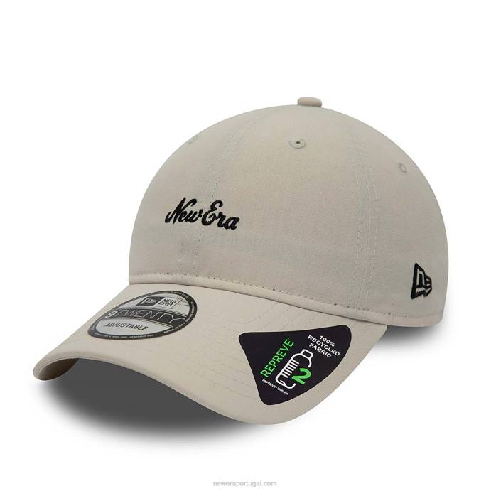 FFTN2241 New Era Heritage script repreve stone boné ajustável 9twenty
