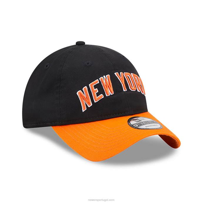 FFTN2243 New Era New York Knicks authentics city edition preto 9twenty boné ajustável