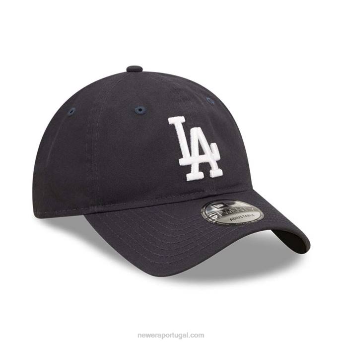 FFTN2244 New Era boné ajustável La Dodgers League Essential Navy 9Twenty