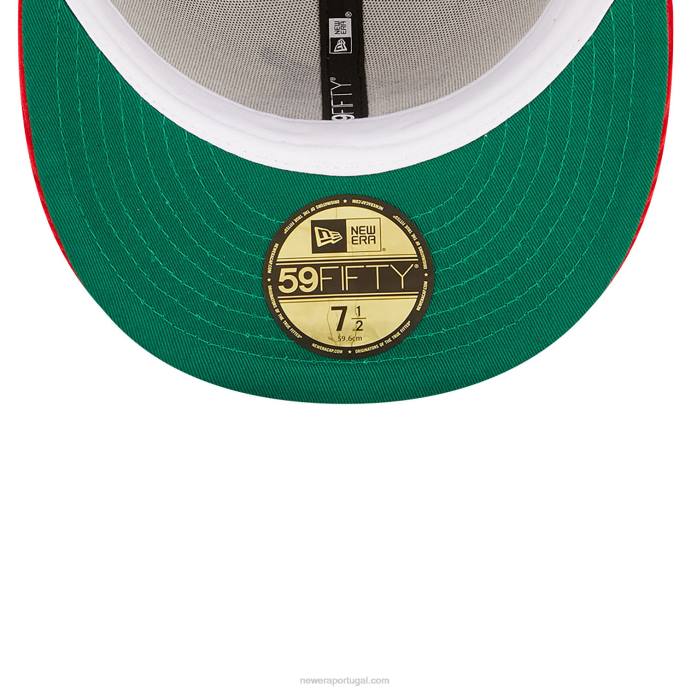 FFTN224 New Era boné chicago white sox cooperstown preto 59fifty