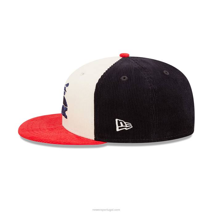 FFTN224 New Era boné chicago white sox cooperstown preto 59fifty