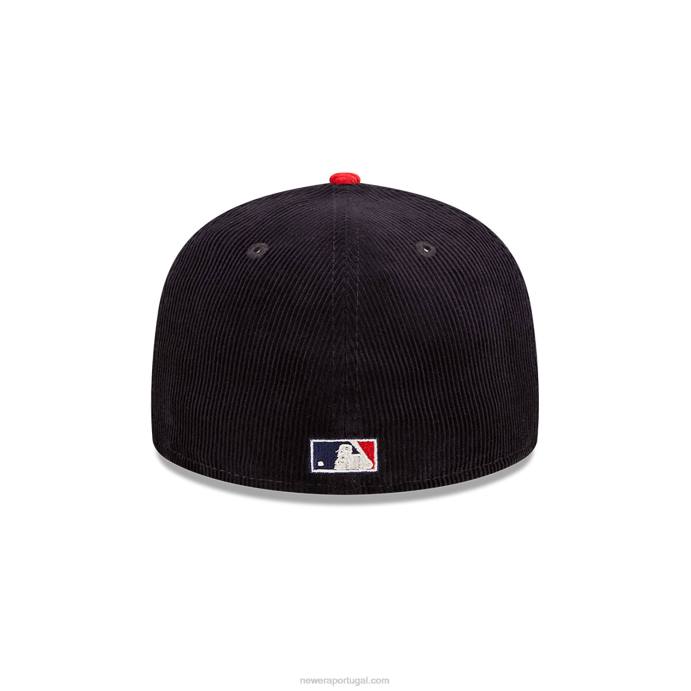 FFTN224 New Era boné chicago white sox cooperstown preto 59fifty