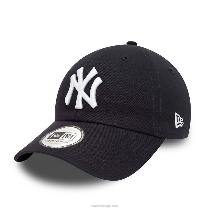 FFTN2250 New Era New York Yankees League Essential Navy 9Twenty boné ajustável