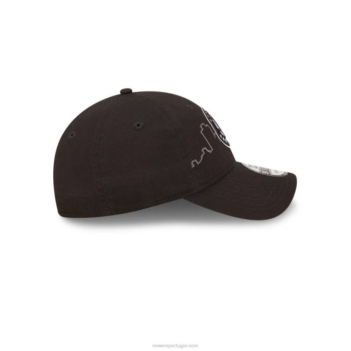FFTN2252 New Era brooklyn nets nba tip off 2022 preto 9twenty boné ajustável