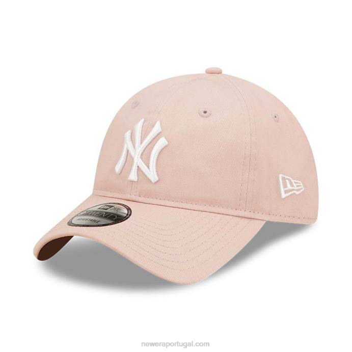 FFTN2256 New Era boné ajustável new york yankees league essencial rosa 9twenty