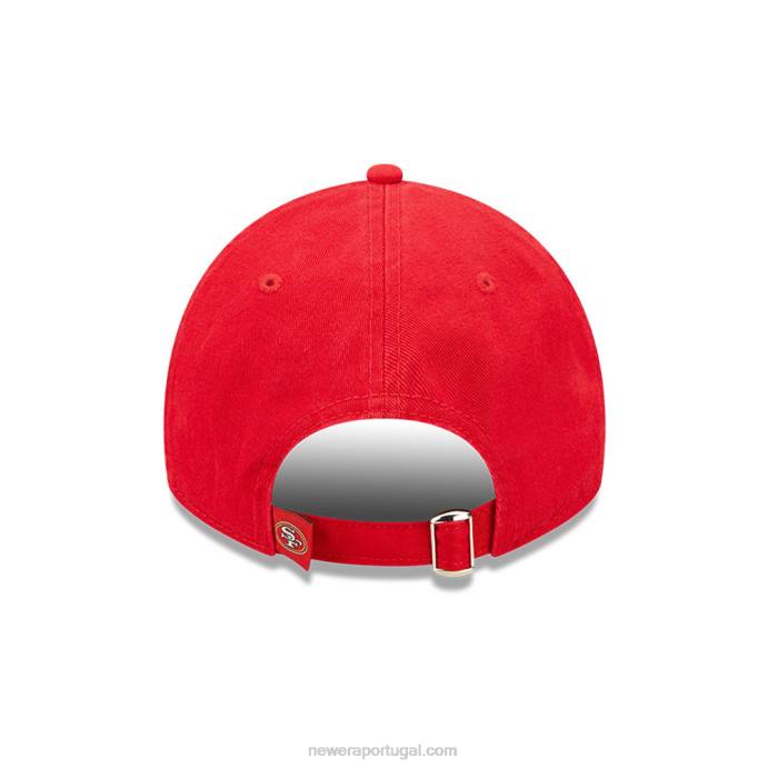 FFTN2258 New Era san francisco 49ers nfl sideline 2022 red 9twenty boné ajustável